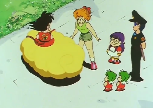 [056] Arale viaja en la nube voladora