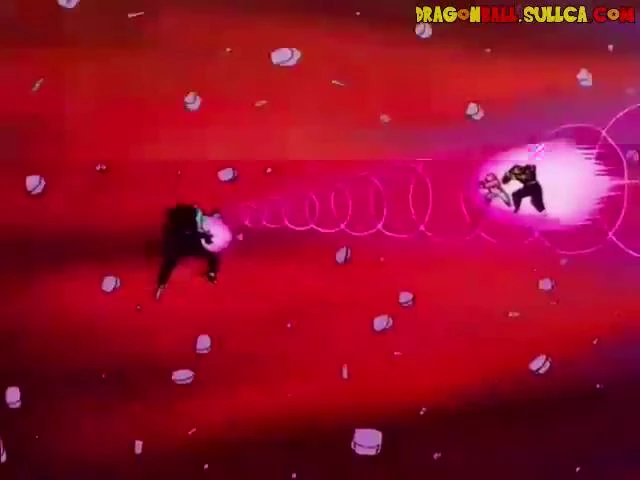 [116] Gohan destruye el planeta maligno.