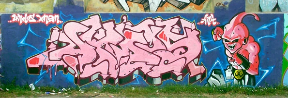 Grafittis y Dragon Ball